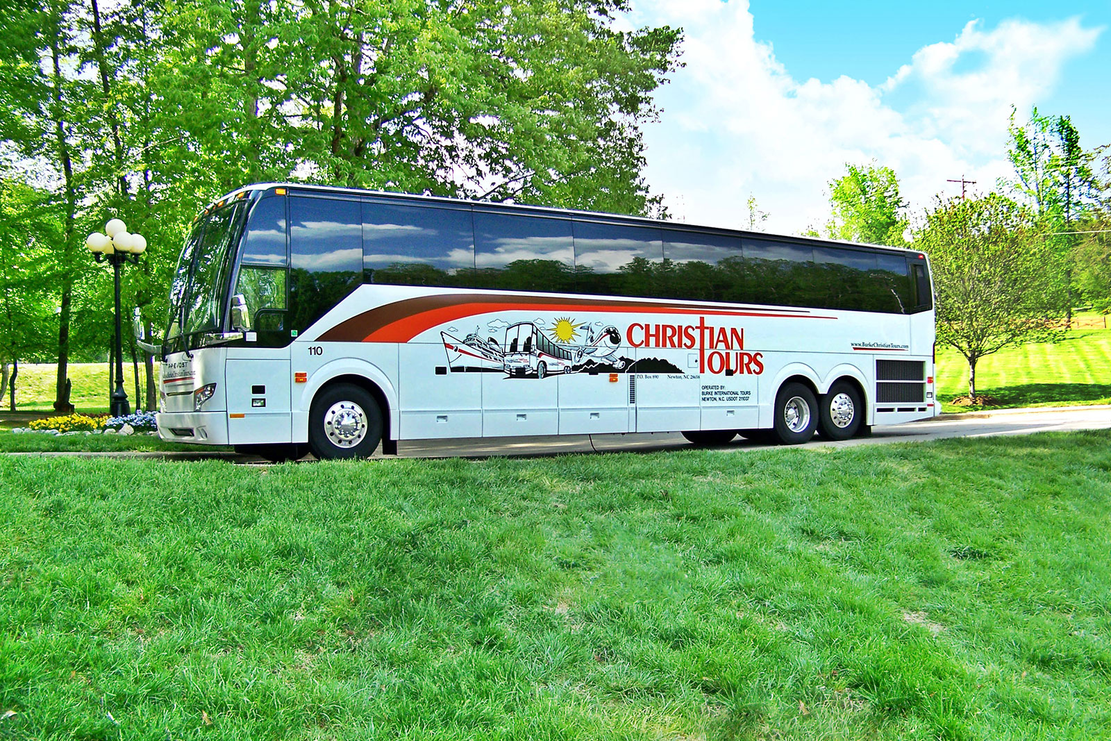 Our new deluxe Prevost Motorcoaches